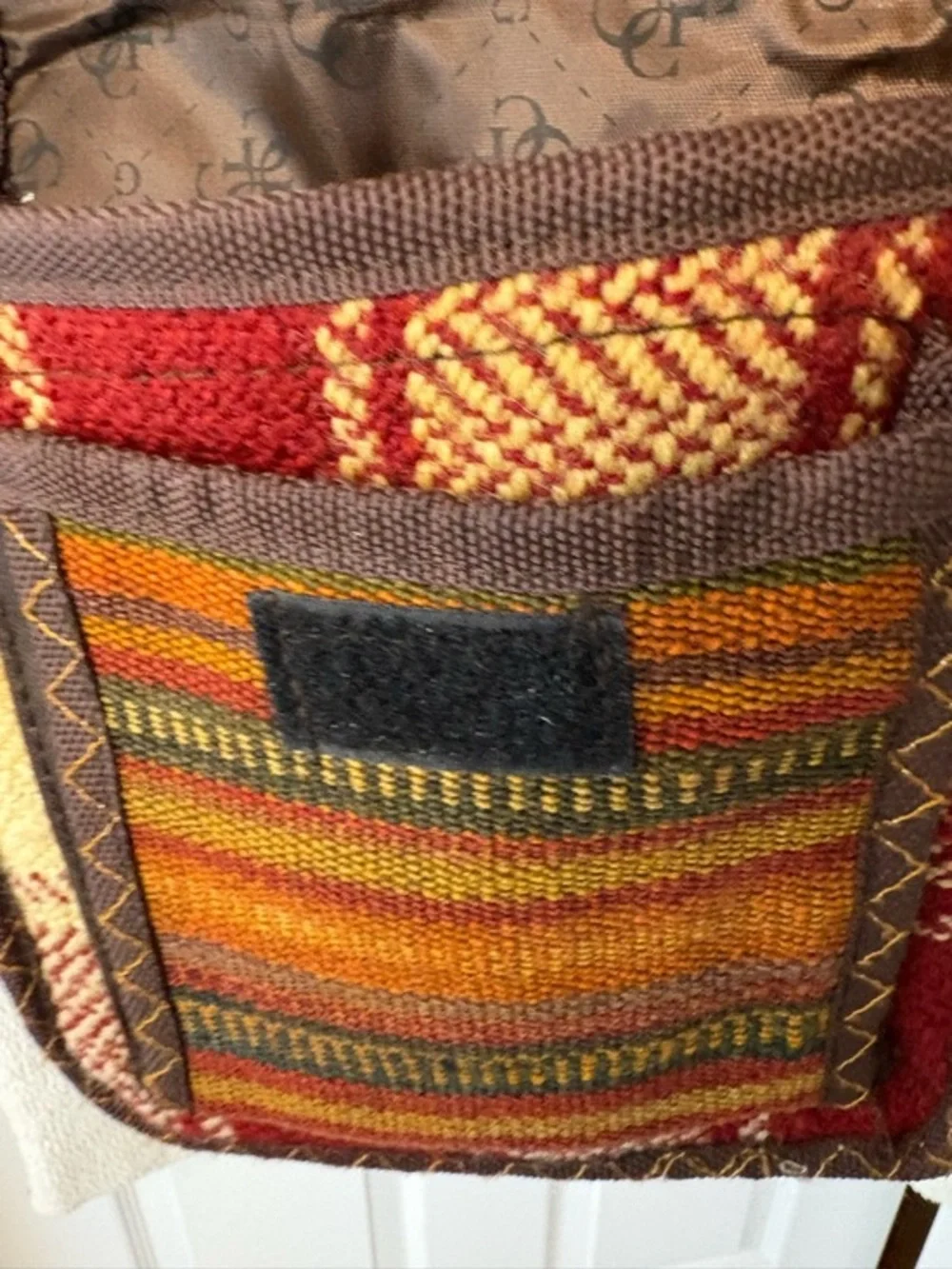 Bohemian Patterned Crossbody Mini Bag in Multicolor - Picture 11 of 13